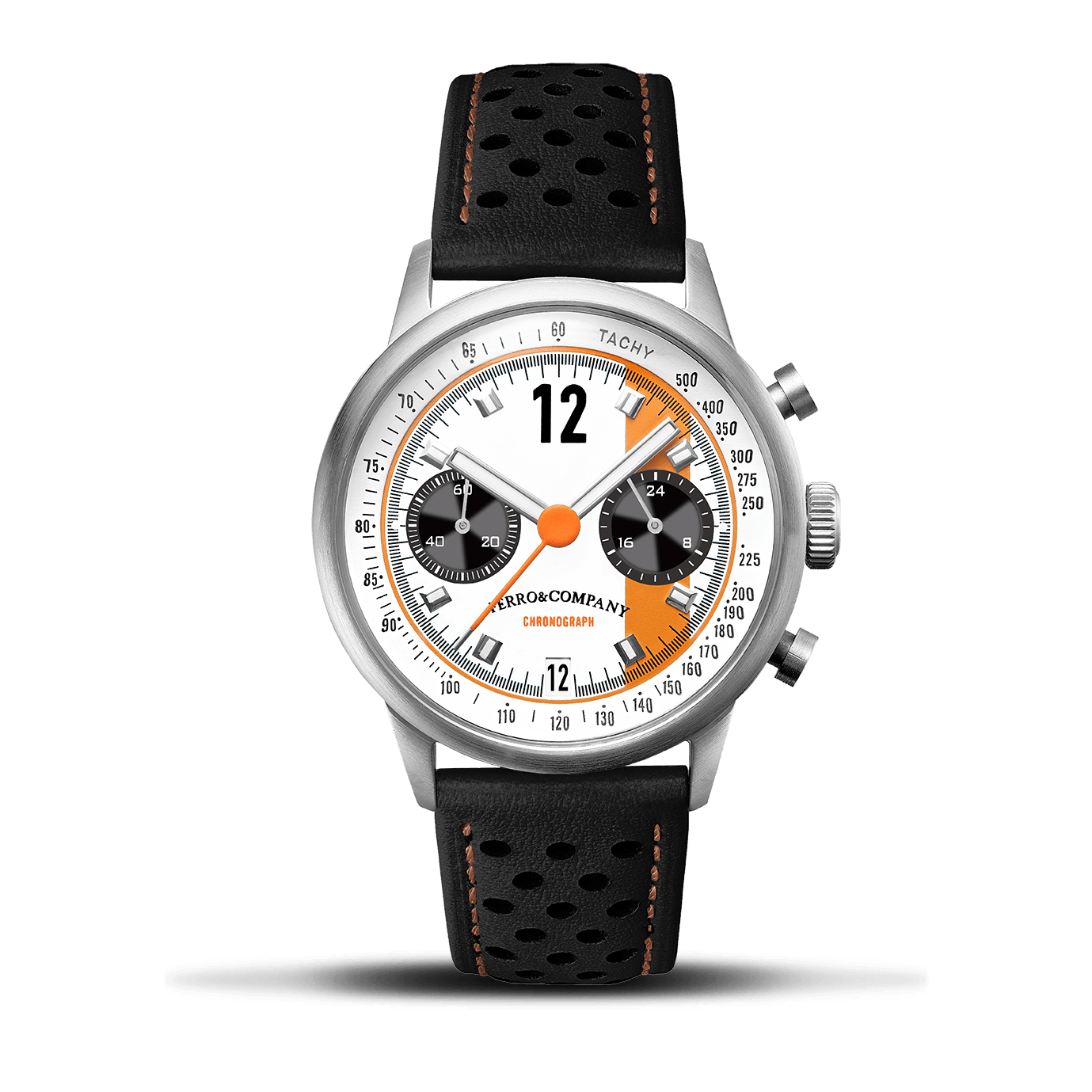Race Master Chronograph White - Ferro & Company Watches