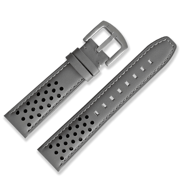 Racing Leather Straps Grey 20 MM - Ferro & Company Watches