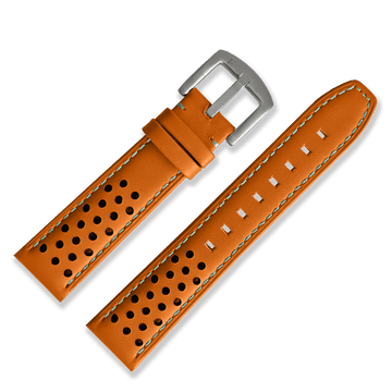 Racing Leather Straps Orange 20 MM - Ferro & Company Watches