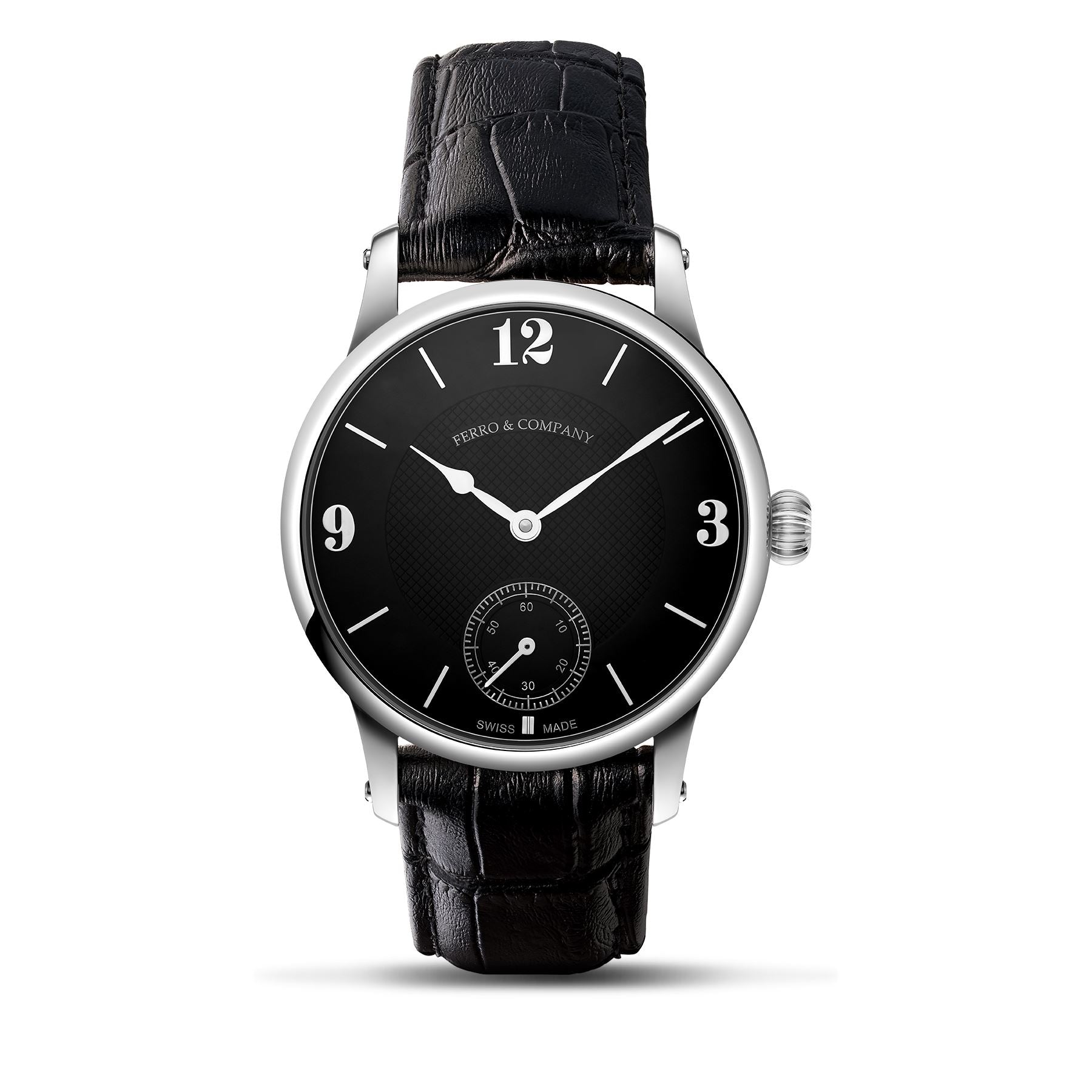 TRADITUM VINTAGESTYE DRESS WATCH BLACK - Ferro &amp; Company Watches