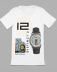 Vintage Racing T-Shirt Car GLF Watch White - Ferro & Company Watches